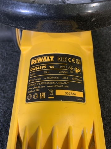 1166605-8 Angle grinder DeWalt DWE4599-QS