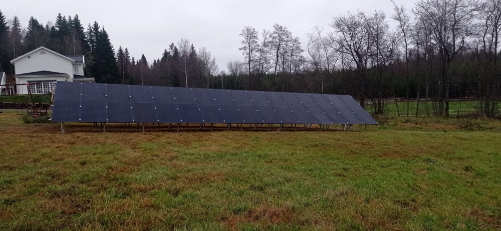 1166665-1 6 kW Ground-mounted solar cell system - 12 solar panels