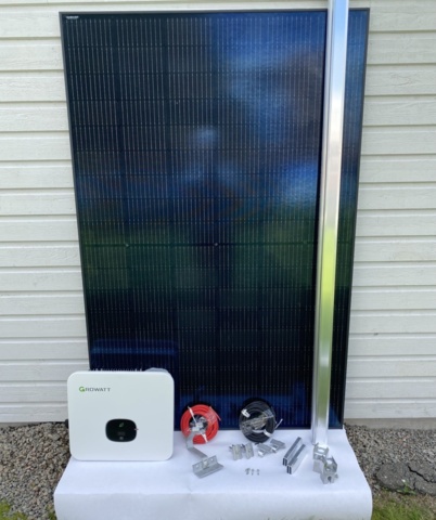 1166694-2 Solar cell package 10 kW incl. Hybrid inverter, all-black panels 430 W & Mounting accessories