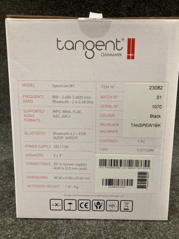 1167334-4 Bluetooth speaker Tangent Spectrum W1