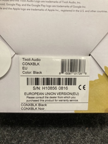 1167340-4 Media streamer Tivoli Audio ConX