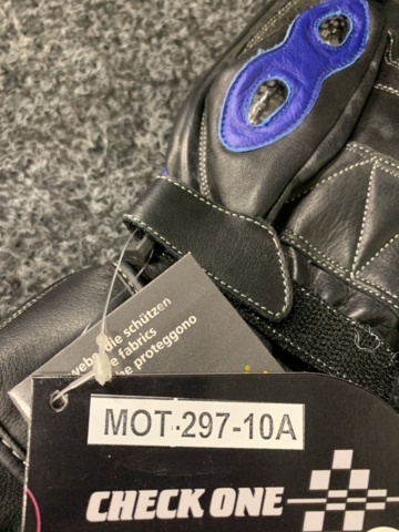 1166946-2 Mc-handskar Check One Sebring blå, Strl M