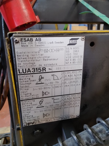 1167726-8 Robotic welding system Esab A30A