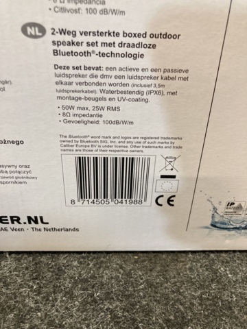 1167368-6 Wireless Bluetooth speakers Caliber HSB 402BT