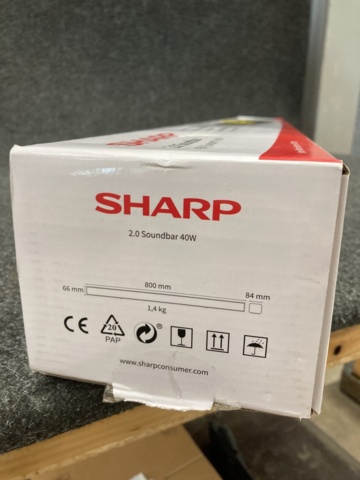 1167369-5 Soundbar Sharp HT-SB95, 2.0, 40W