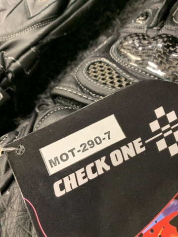 1167580-2 MC Gloves Check One Forza Black, Size L