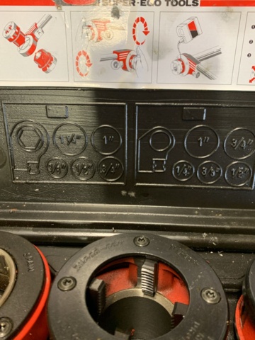 1136483-5 Pipe thread kit Super-Ego Tools