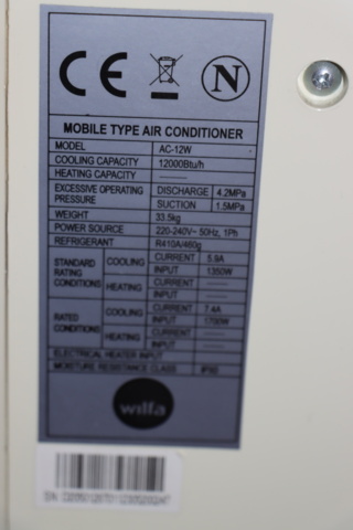 1140001-7 Portable AC Wilfa