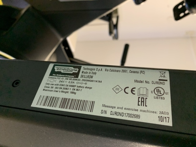 1065695-7 Gym machine rowing machine Technogym Skillrow