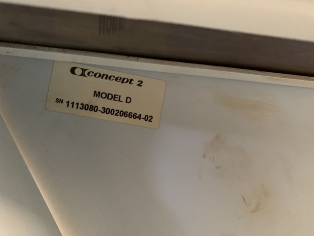 1065697-6 Gym machine rowing machine Concept 2 Model D