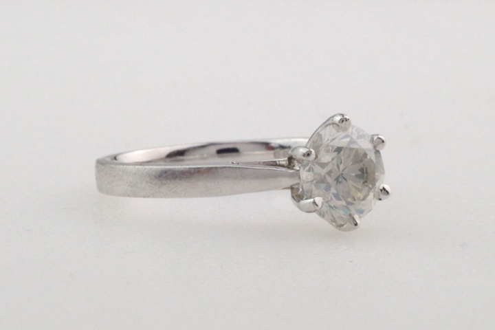 1165121-5 Ring 18K White Gold with Brilliant Cut Diamond approx 1.25 ct