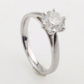1165121-1 Ring 18K White Gold with Brilliant Cut Diamond approx 1.25 ct