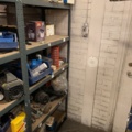 1065650-11 Stock hydraulic and electronic components, 22 shelf sections (incl. shelves)