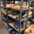 1065650-23 Stock hydraulic and electronic components, 22 shelf sections (incl. shelves)