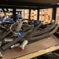 1065650-44 Stock hydraulic and electronic components, 22 shelf sections (incl. shelves)