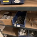 1065650-70 Stock hydraulic and electronic components, 22 shelf sections (incl. shelves)