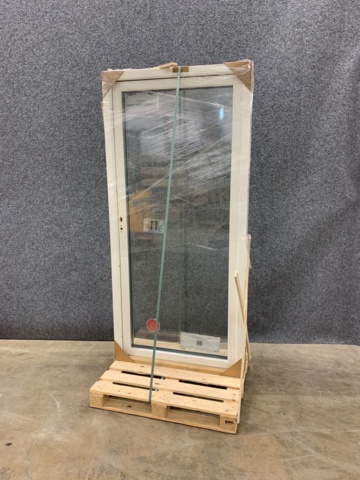 1171412-2 Window door "Swedish window" Wood-Alu 3-Glass Left Fully glazed White 10X21