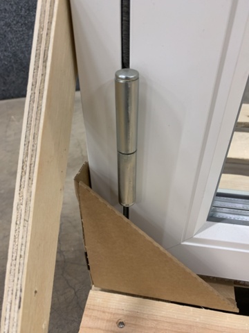 1171412-9 Window door "Swedish window" Wood-Alu 3-Glass Left Fully glazed White 10X21