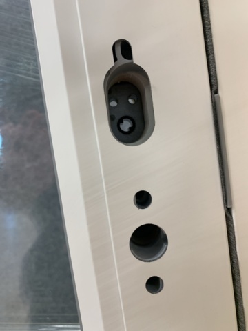 1171412-10 Window door "Swedish window" Wood-Alu 3-Glass Left Fully glazed White 10X21