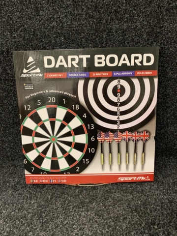 1171437-5 Dart board, fireball set & croquet game