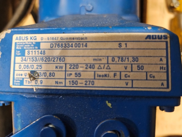 1170946-3 Chain hoist 500kg with electric running gear & pillar slewing crane - ABUS GM3