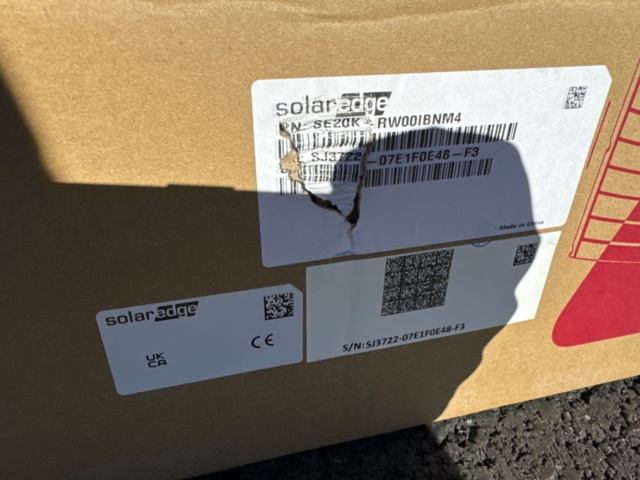 1167866-3 Solaredge three phase inverter 20kw