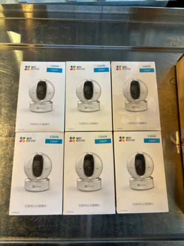 899682-1 6 st nya trådlösa övervakningskameror EZVIZ C6N