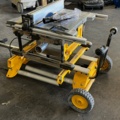 1145014-6 Table saw, DeWalt DWE7485, on stand
