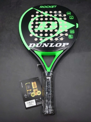 1171919-4 2 Dunlop padel rack rocket green NH - Shipping included