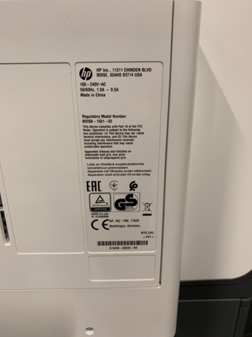 1172007-8 Printer HP PageWide Managed Color MFP E58650