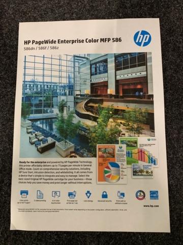 1172007-14 Printer HP PageWide Managed Color MFP E58650