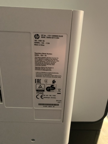 1172008-9 Printer HP PageWide Managed Color MFP E58650