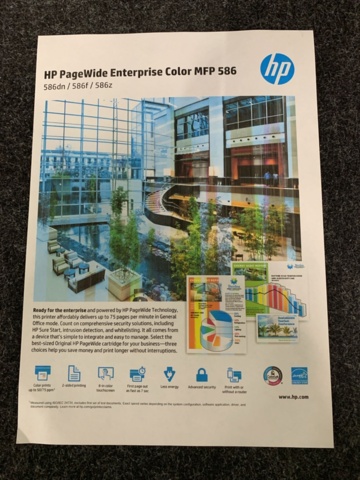 1172008-12 Printer HP PageWide Managed Color MFP E58650