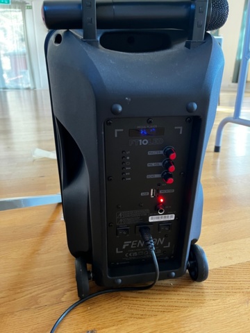 1145083-8 Fenton FT10 LED portable sound system, projector and screen