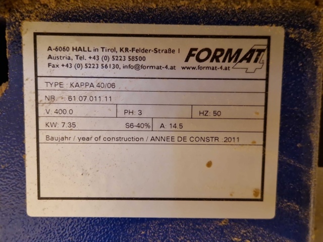 918741-8 Alignment saw Format 4, cut 40