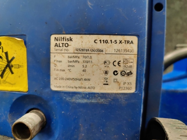 1142478-6 High pressure washer Nilfisk Alto C110.1-5 X-Tra
