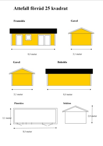 1172258-4 Attefallsförråd 25 kvm i block