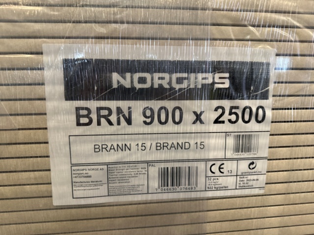 1172438-3 New 50 pieces of fire-rated plasterboard