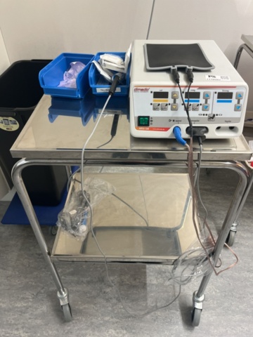 1110507-1 Instrument Dimedo HFG120 including stainless steel trolley