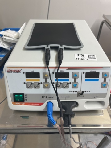 1110507-3 Instrument Dimedo HFG120 including stainless steel trolley