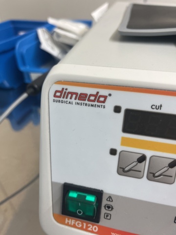 1110507-4 Instrument Dimedo HFG120 including stainless steel trolley