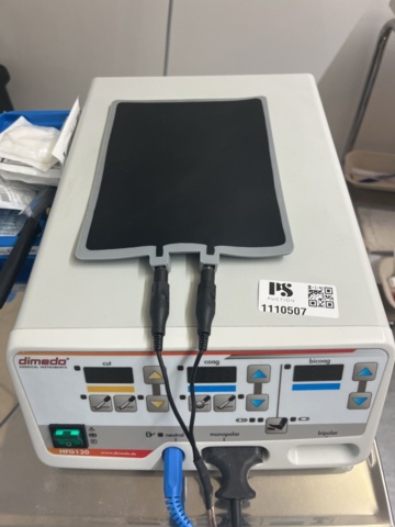 1110507-5 Instrument Dimedo HFG120 including stainless steel trolley