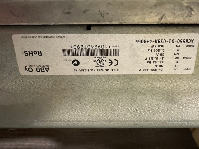 1172597-12 Welding extraction system Nederman Filtermax DFO 120