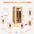 1172702-2 Harmony flexible IR sauna for one person in Hemlock wood