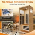 1172702-3 Harmony flexible IR sauna for one person in Hemlock wood