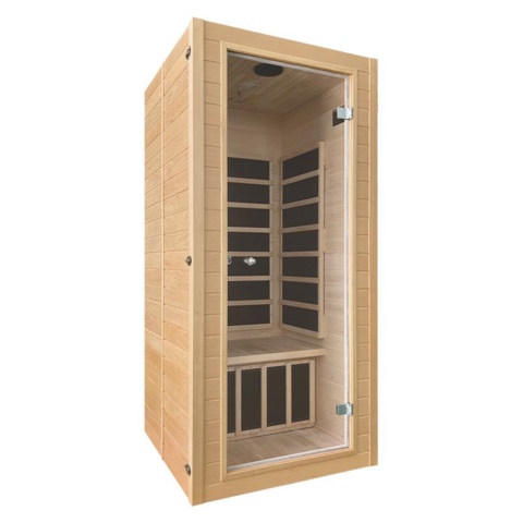 1172702-4 Harmony flexible IR sauna for one person in Hemlock wood