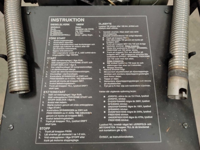 1142484-14 Diesel power plant Elektromatik 1800W