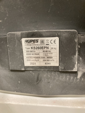 1055128-13 Vacuum cleaner, Rupes KS 260
