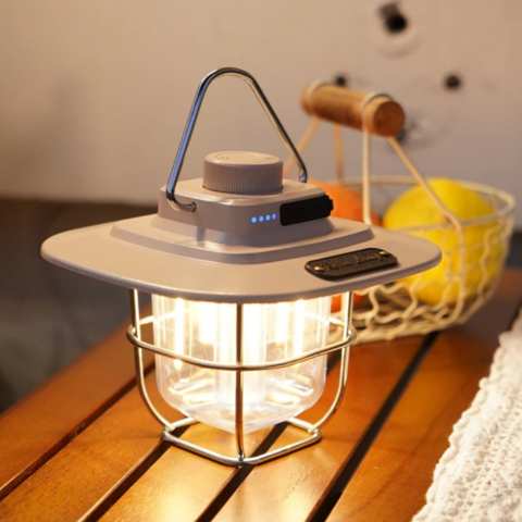 1173067-1 Campinglampa Retro Beige