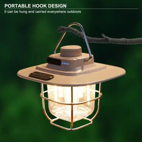 1173067-4 Campinglampa Retro Beige